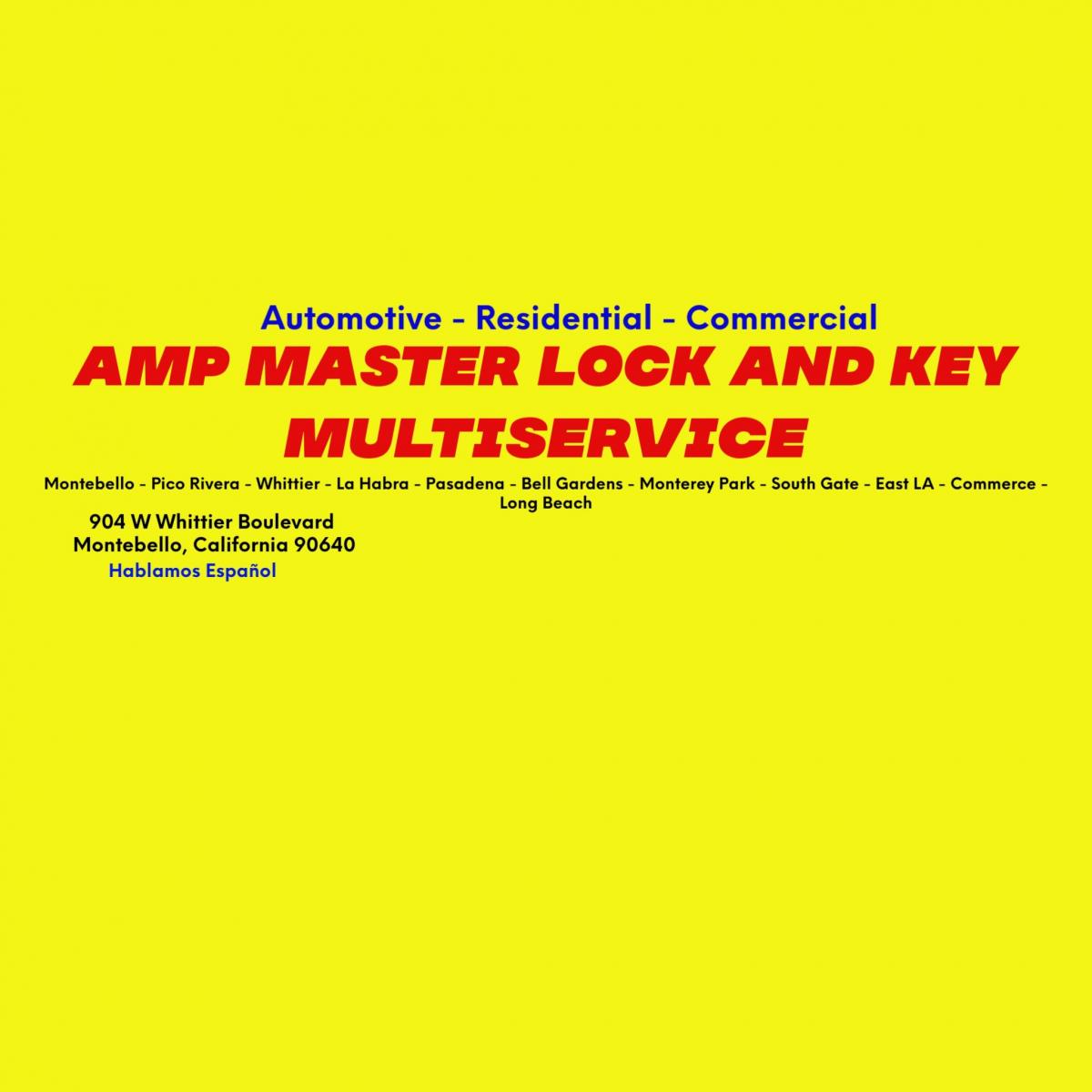 AMP Master Lock & Key Multi-Service
