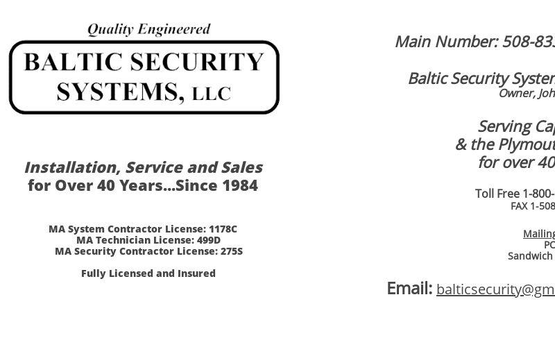 Baltic Security, LLC