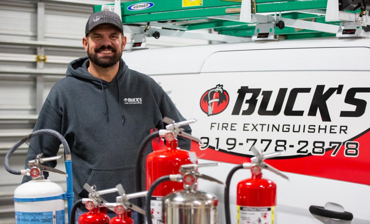 Buck's Fire Extinguisher