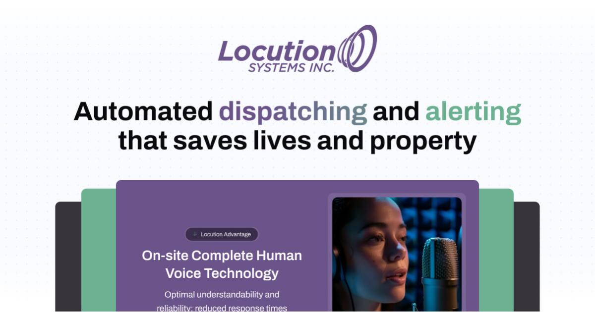 Locution Systems - Fire Station Alerting Products