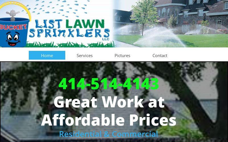 My Bucket List Lawn Sprinklers Systems