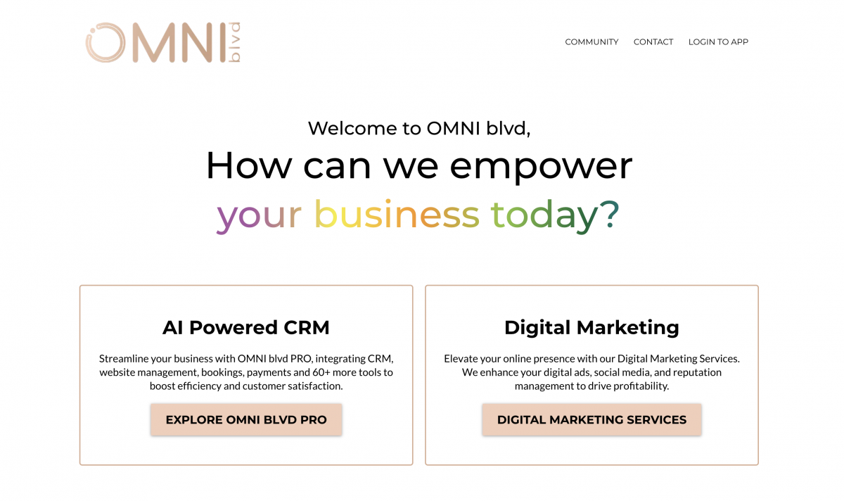 OMNI BLVD© - AI Powered Sales and Marketing Software